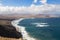 La Caleta de Famara and fire mountain, Lanzarote