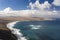 La Caleta de Famara and fire mountain, Lanzarote