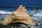 La Catedral arch or the Cathedral, the famous rock formation which partially destroyed during the 2007 earthquak, Paracas, Peru