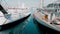 La Ciotat harbour two yachts next to each other.