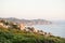 La Colba Bay on North Sardinia, Italy. Rocks and Stones on Sunset