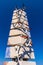 La Colonne a La Mer art installation Sea Column at Promenade Amiral de Grasse street in historic old town of Antibes in France