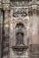 La Compania Church entrance with statue of male, Quito, Ecuador