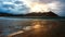 La Concha beach and Monte Igueldo at sunset in San SebastiÃ¡n. Basque Country, Spain