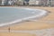 La Concha sand beach in San Sebastian. Pais Vasco, Spain