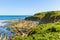 La Corniche, rocky coast of the Atlantic near Hendaye in southwestern France.