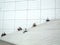 La Defense, Paris,, France, August 20 2018: people sitting and walking on the stairs of the Grand Arch