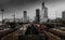 La Defense in Paris on a stormy afternoon