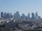 La DÃ©fense business district seen from Suresnes with zinc roofs at the front