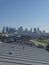 La DÃ©fense business district seen from zinc roofs, Suresnes, France, Europe