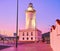 La Farola lighthouse in Malaga, Spain