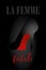 `La Femme fatale` - high heel shoe in black with red bottom