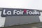 La Foir Fouille sign text and brand logo french store commercial chain of cheap