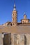 La Fuente del Hispanidad, the Spanish Fountain at Plaza del Pilar in Zaragoza, Spain