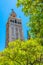 La Giralda bell tower viewed from patio de los naranjos at the cathedral of Sevilla, Spain