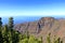 La Gomera landscape, The tableland La Fortaleza, Canary islands, Spain, El Hierro in background