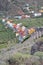 LA GOMERA, SPAIN: Santa Catalina village near Hermigua with cultivated terraced fields