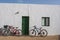 La Graciosa, bicycle, biking, biker, house, volcanic, landscape, dirt road, off road, exploring, Lanzarote, Canary Islands, Spain