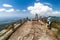 LA GRAN PIEDRA, CUBA - FEB 2, 2016: Souvenir sellers at La Gran Piedra Big Rock in Sierra Maestra mountain range near