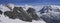 La grave- La Meije cable car, Les deux alpes resort in winter, mountains in French alps, Rhone Alpes in France