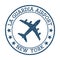 La Guardia Airport New York logo.