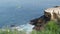 La Jolla, San Diego, CA USA -24 JAN 2020: Group of people on kayaks in ocean, active tourists on canoe paddling and looking for