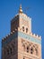 La Koutoubia Tower Minaret in Marrakech in Morocco