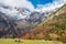 La Larri flats and waterfall in Ordesa and Monte Perdido National Park, Spain