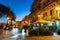 La Maddalena seafront by night