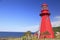 La Martre Lighthouse and Saint Lawrence River, Quebec