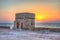 La Mata Spain historic tower landmark in early morning sunrise