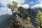 La palma cumbrecita mountains viewpoint woman photographing