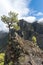 La palma cumbrecita mountains viewpoint woman photographing