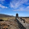 La Palma lava stone fence column in Fuencaliente