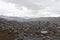 La Paz, View of brick houses hills, Bolivia, South America
