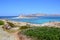 La Pelosa beach and tower in Sardinia, Italy