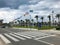 La Pineda, Spain, June 2019 - An empty road in the city