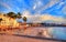 La Pinta beach in sunset light, Tenerife, Spain