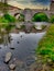 La Rabia bridge over Arga river, Zubiri village, Way of Saint James, Navarre, Spain