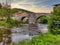 La Rabia bridge over Arga river, Zubiri village, Way of Saint James, Navarre, Spain