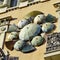 La Rambla architecture detail. Ornate building