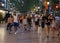 La Rambla at Night in Barcelona