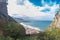 La rocca di Cefalu , the rock of Cefalu and the ruins of the old castle