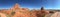 La Sal Mountains viewpoint, panoramic view of Arches National Park