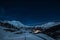 La Thuile ski resort at night