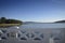 La Toja Bridge over the Ria de Arosa, Pontevedra, Galicia, Spain