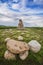 La Tour Bourdon, tower of blocks of sandstone, Beaujolais, France