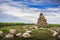 La Tour Bourdon, tower of blocks of sandstone, Beaujolais, France