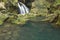 La Vaioaga waterfall, Caransebes, Romania