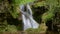 La Vaioaga waterfall encountered while trekking on Nera Gorges during summer, Romania